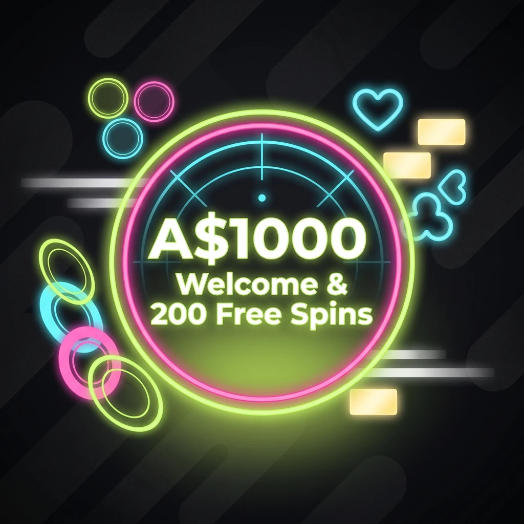 A$1000 Welcome & 200 Free Spins